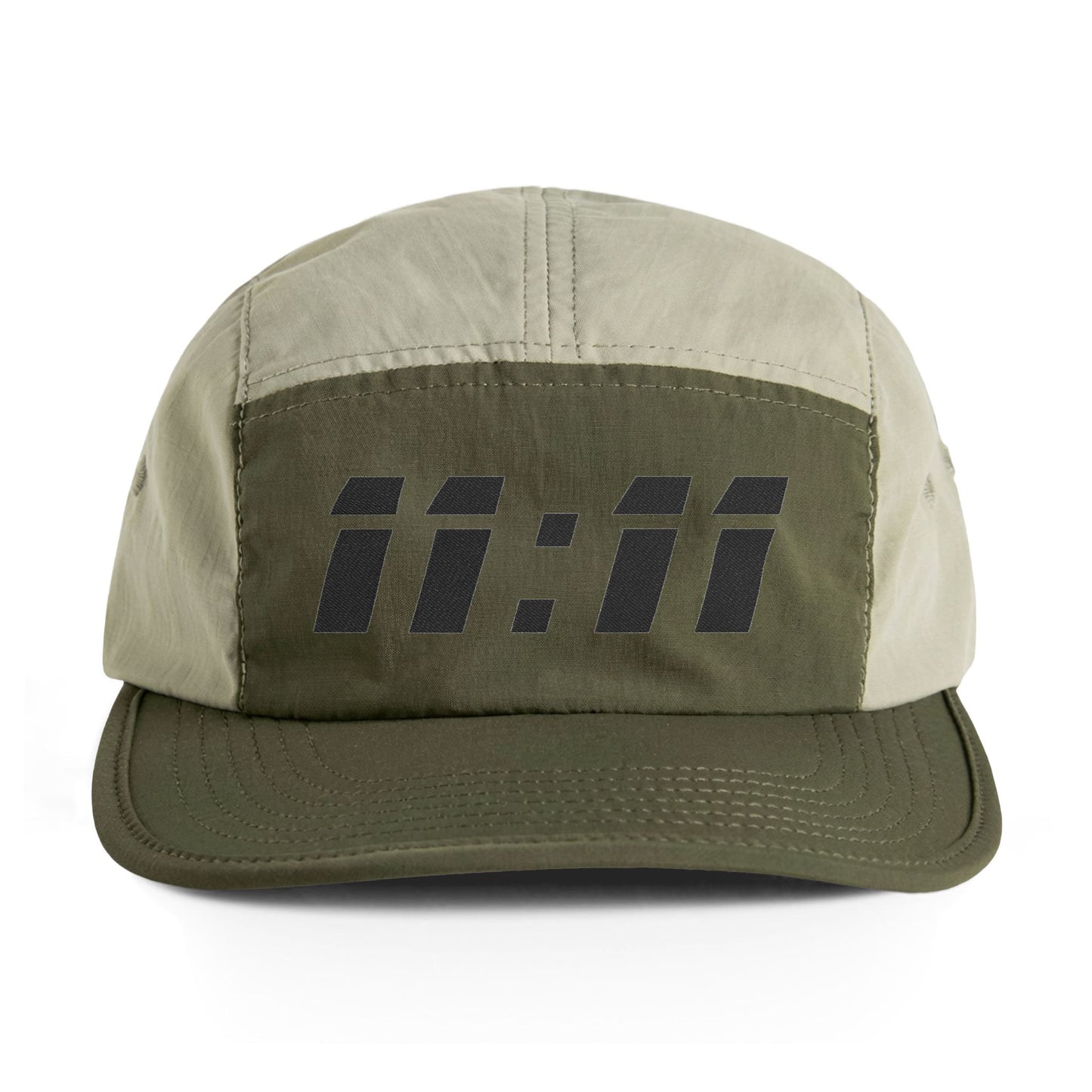 Embroidered 11:11 Two-Tone Nylon Hat