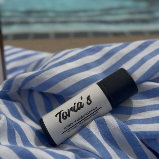 Pucker-Up Beeswax Lip Balm - Grassfed Beef Tallow, Vanilla & Patchouli (Long Lasting)